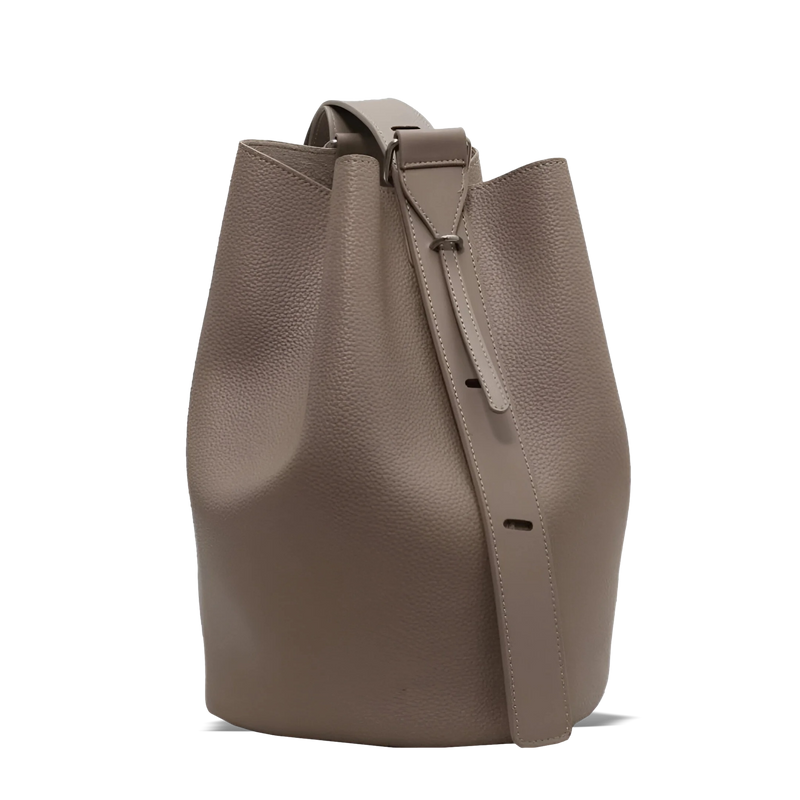 Damen Minimalistische Schultertasche aus Leder