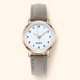 Damen Leuchtende Lederarmband Quarz Uhr