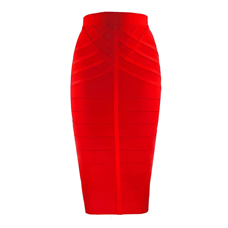 Damen Vintage Bandage Midirock
