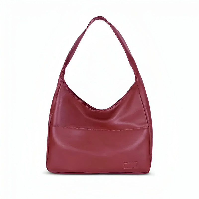 Damen Klassische Alltagsschultertasche aus Leder