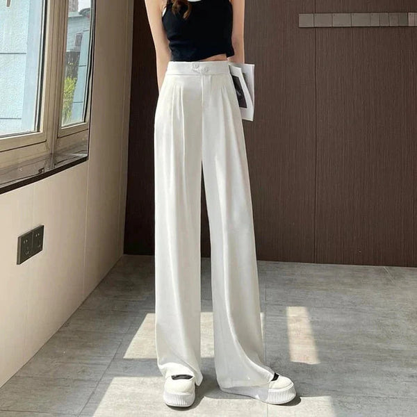 Atmungsaktive Seiden Weite-Leg Hose