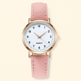 Damen Leuchtende Lederarmband Quarz Uhr