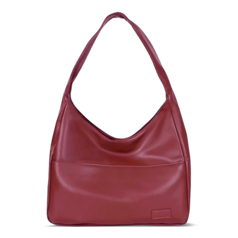 Stilvolle Schultertasche aus veganem Leder