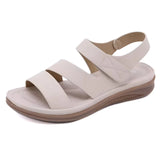 Keilsandalen mit verstellbarem Riemen und Fußgewölbeunterstützung