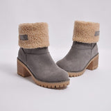 Warme Winter-Schnneestiefel mit Wollfutter