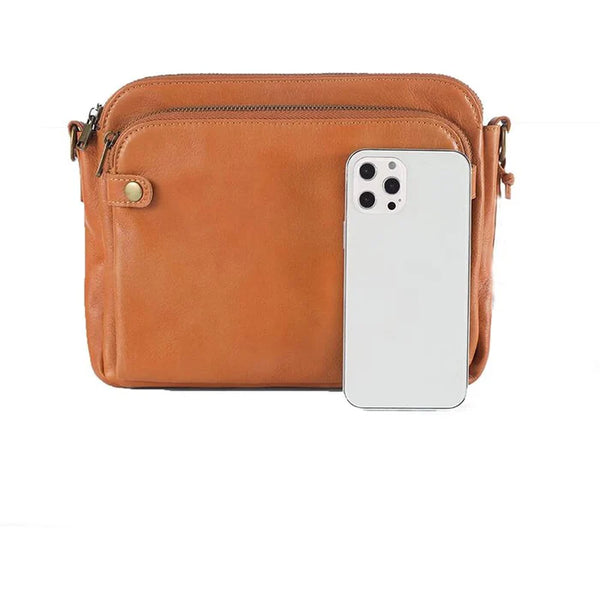 2025 Neuheit Crossbody Leder-Schultertasche & Clutch in einem