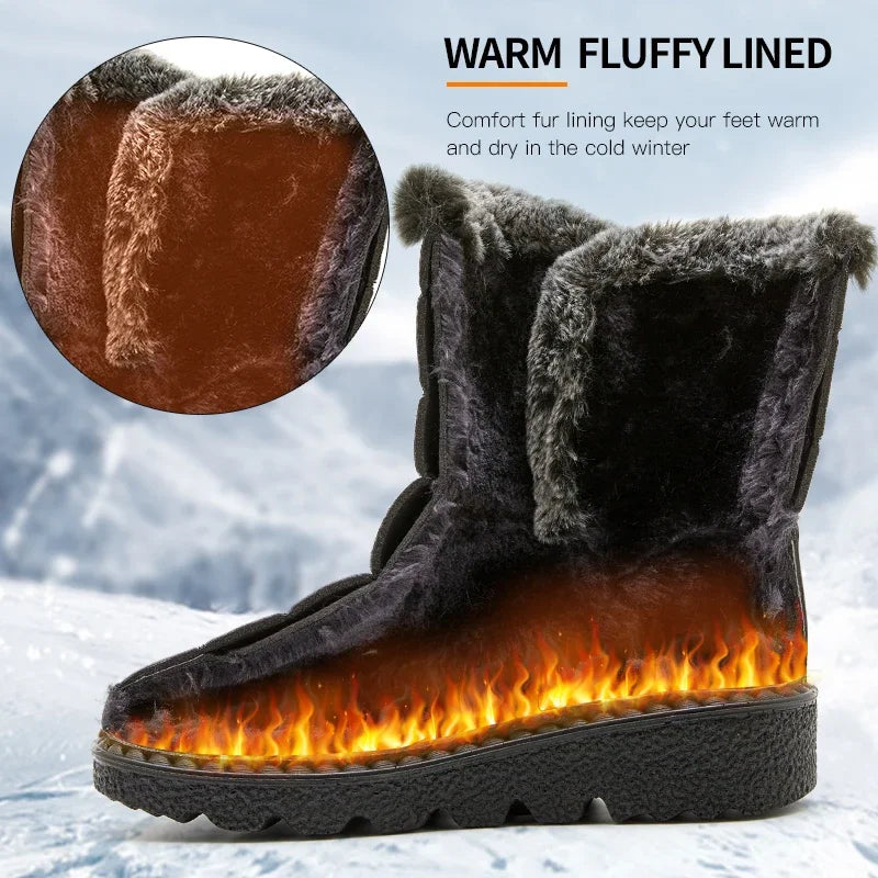 Wasserdichte Winter-Schneestiefel für Damen