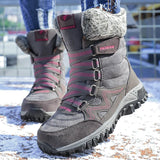 Damen Winter-Thermostiefel mit hohem Schaft und rutschfester Sohle