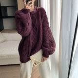Damenpullover Warmer Strickpullover mit Rollkragen