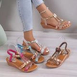 Damen Boho-Stil Wedge-Sandalen