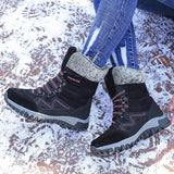 Damen Winter-Thermostiefel mit hohem Schaft und rutschfester Sohle