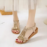 Damen Boho-Stil Wedge-Sandalen