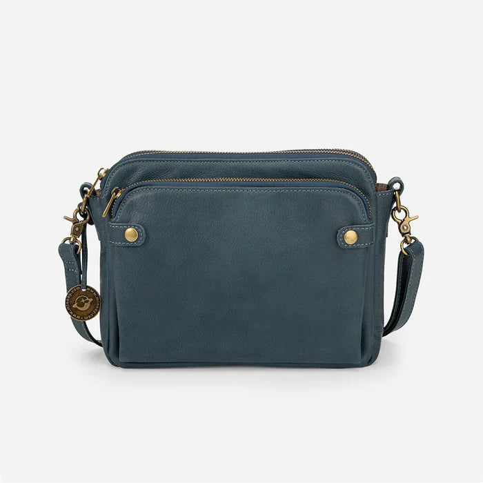 2025 Neuheit Crossbody Leder-Schultertasche & Clutch in einem