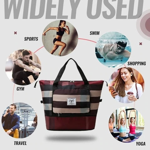 Große zusammenklappbare Reisetasche