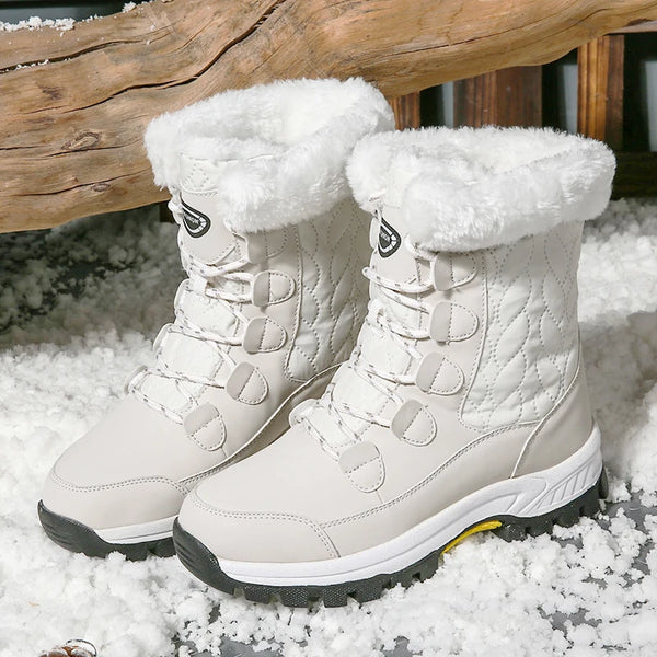 Klassische modische und warme Schneestiefel für Damen