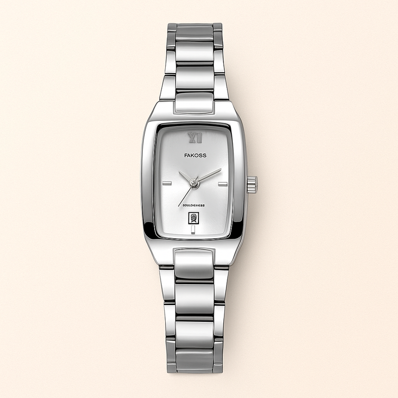 Damen Luxus Rechteckige Wasserdichte Armbanduhr