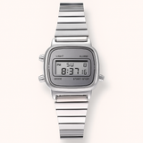 Digitale Rechteckige Edelstahl Uhr