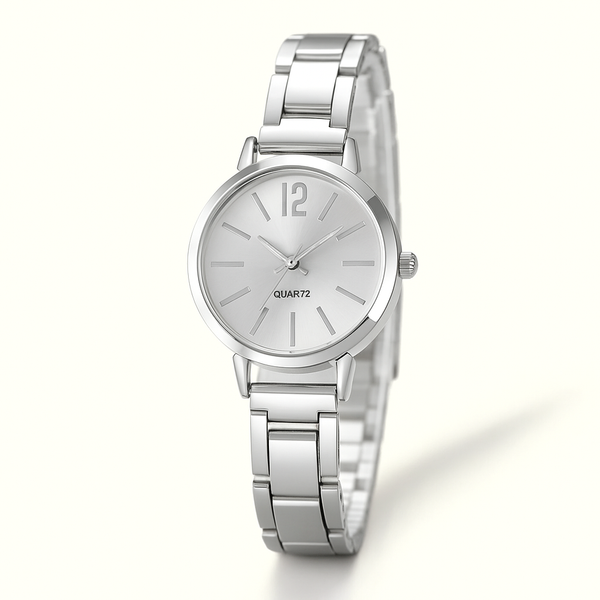 Damen-Set: Stilvolle Quarzuhr & Armband