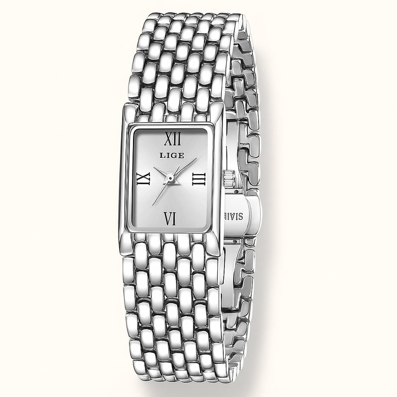 Damen Stylische Geflochtene Mesh-Armband Uhr