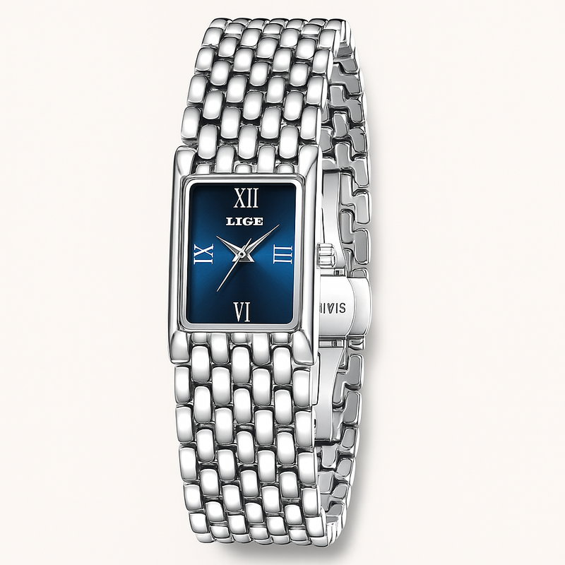 Damen Stylische Geflochtene Mesh-Armband Uhr