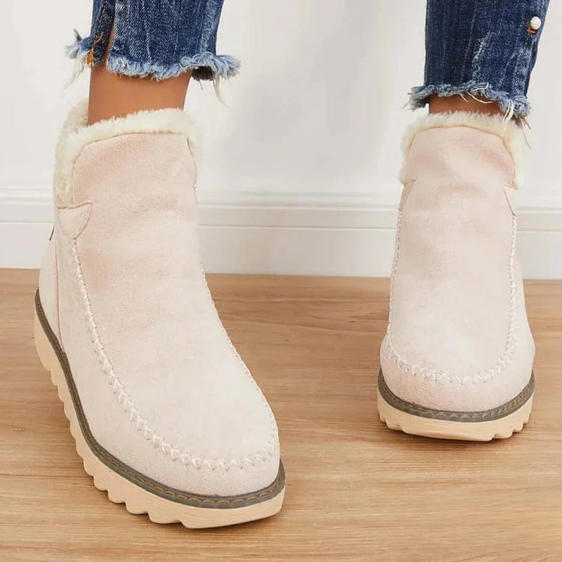 Damen Kuschelige Winterstiefel mit Fellfutter