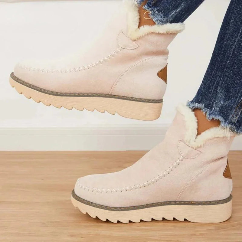 Damen Kuschelige Winterstiefel mit Fellfutter