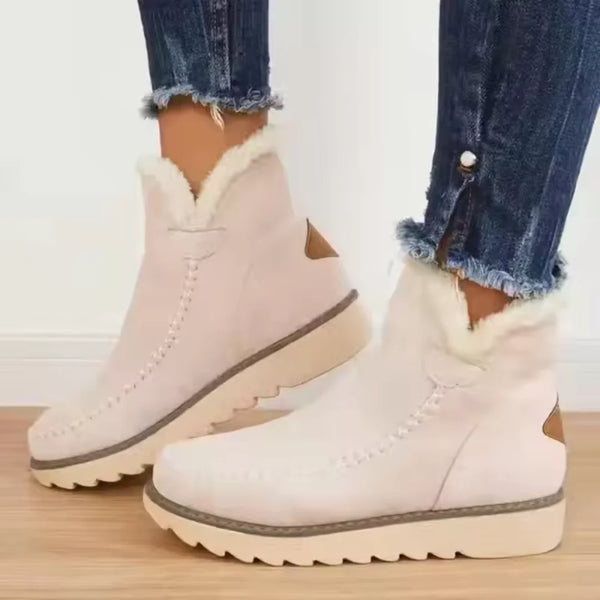 Damen Kuschelige Winterstiefel mit Fellfutter