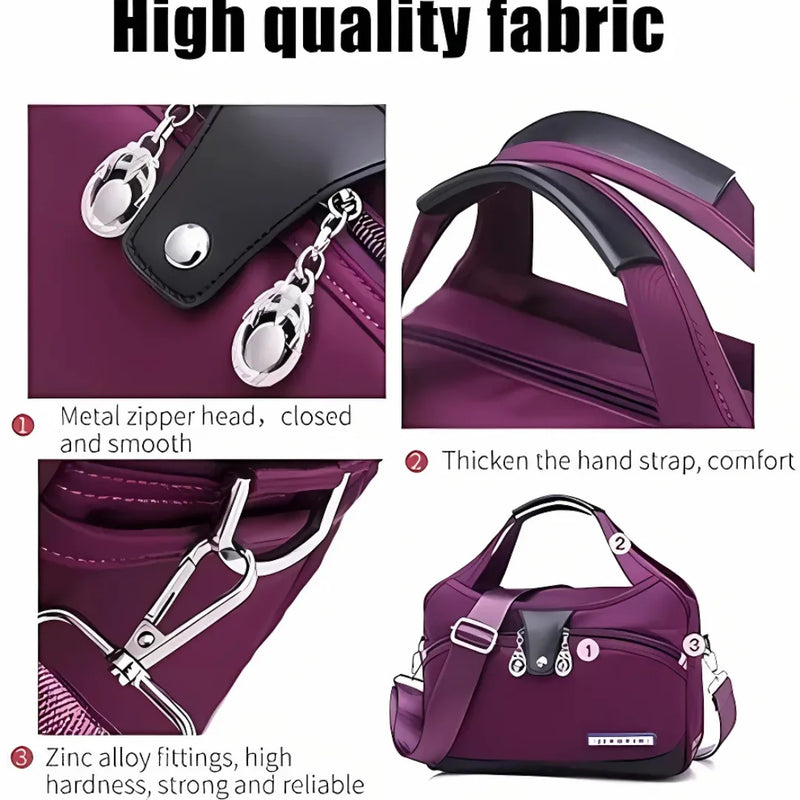 Große Kapazität Oxford Schultertasche