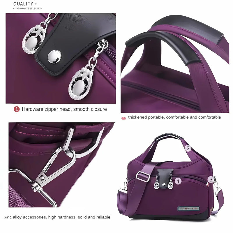 Große Kapazität Oxford Schultertasche
