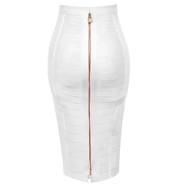 Damen Stylische High-Waist Bandage-Rock