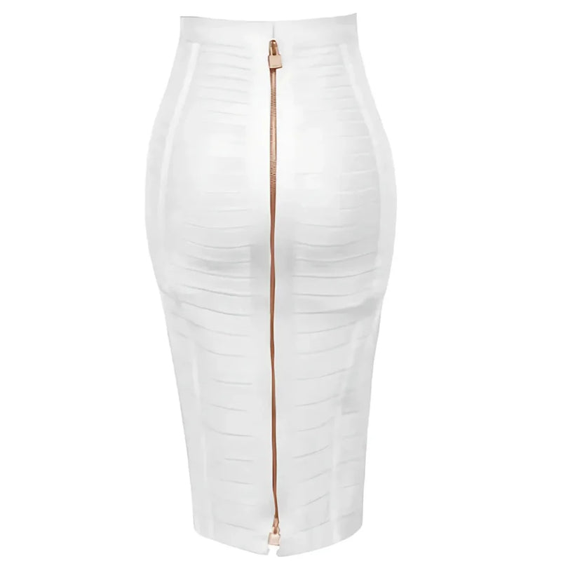 Damen Stylische High-Waist Bandage-Rock