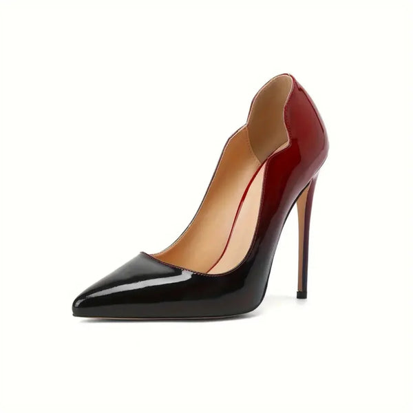 Damen Slip-On Spitz Zehen Stiletto-Absätze