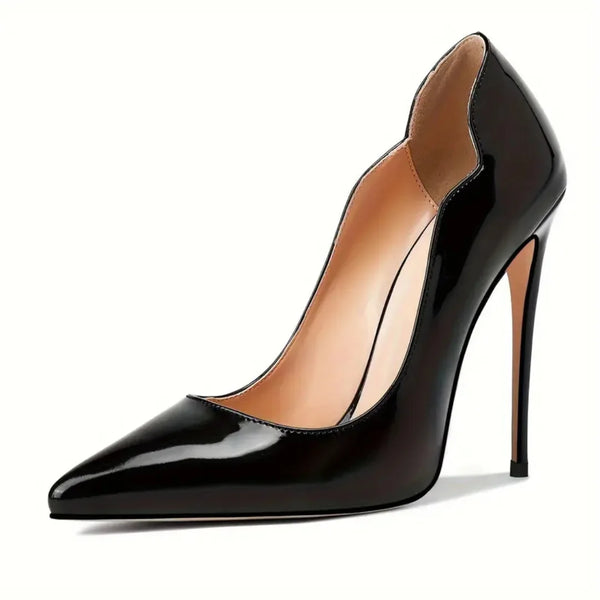 Damen Slip-On Spitz Zehen Stiletto-Absätze