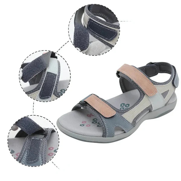 Verstellbare Klettverschluss-Sandalen für den ganztägigen Komfort