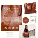 Vielseitige Bucket-Bag aus PU-Leder