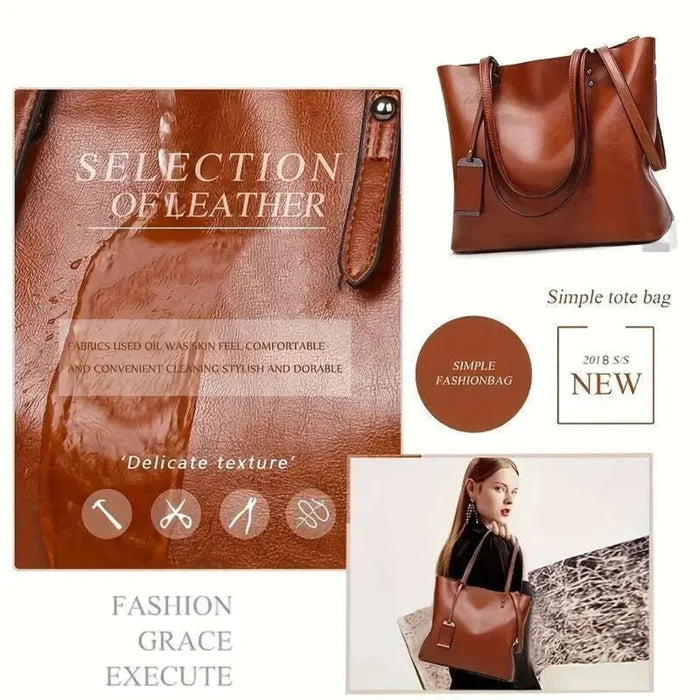 Vielseitige Bucket-Bag aus PU-Leder