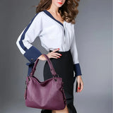 Damen-Crossbody-Designertasche aus Leder mit Quaste