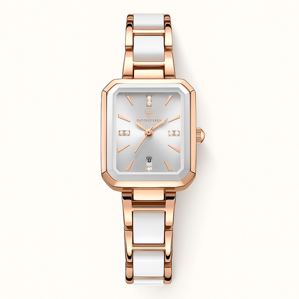 Damen Stylische Zeitlose Armbanduhr Quarz Uhr