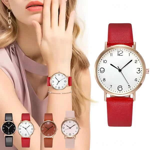 Quarz Rund Armbanduhr